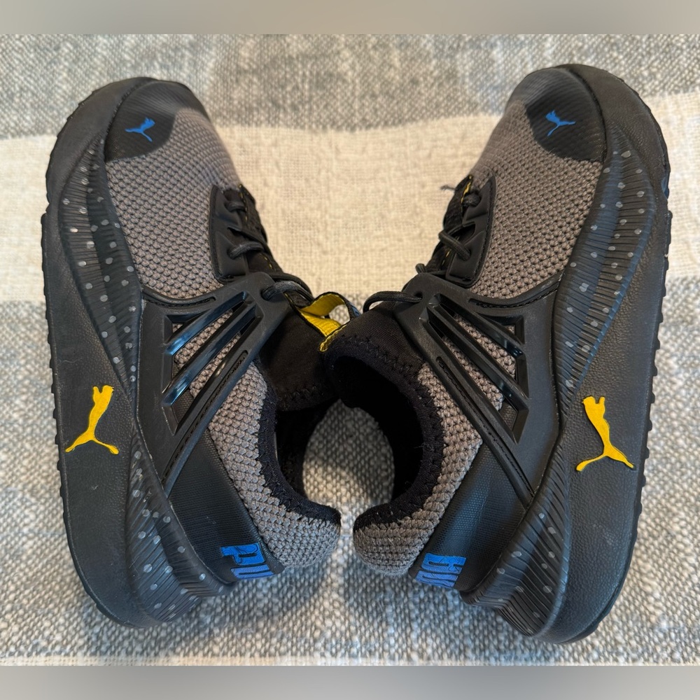 PUMA Toddler Boy SZ 12 Pacer Future City Escape Sneakers Gray/Black Logo